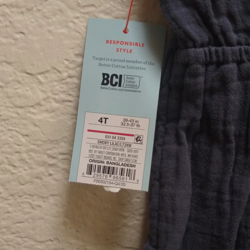 Cat & Jack Girls Sleeveless Gauze Dress 4t - Picture 3 of 4